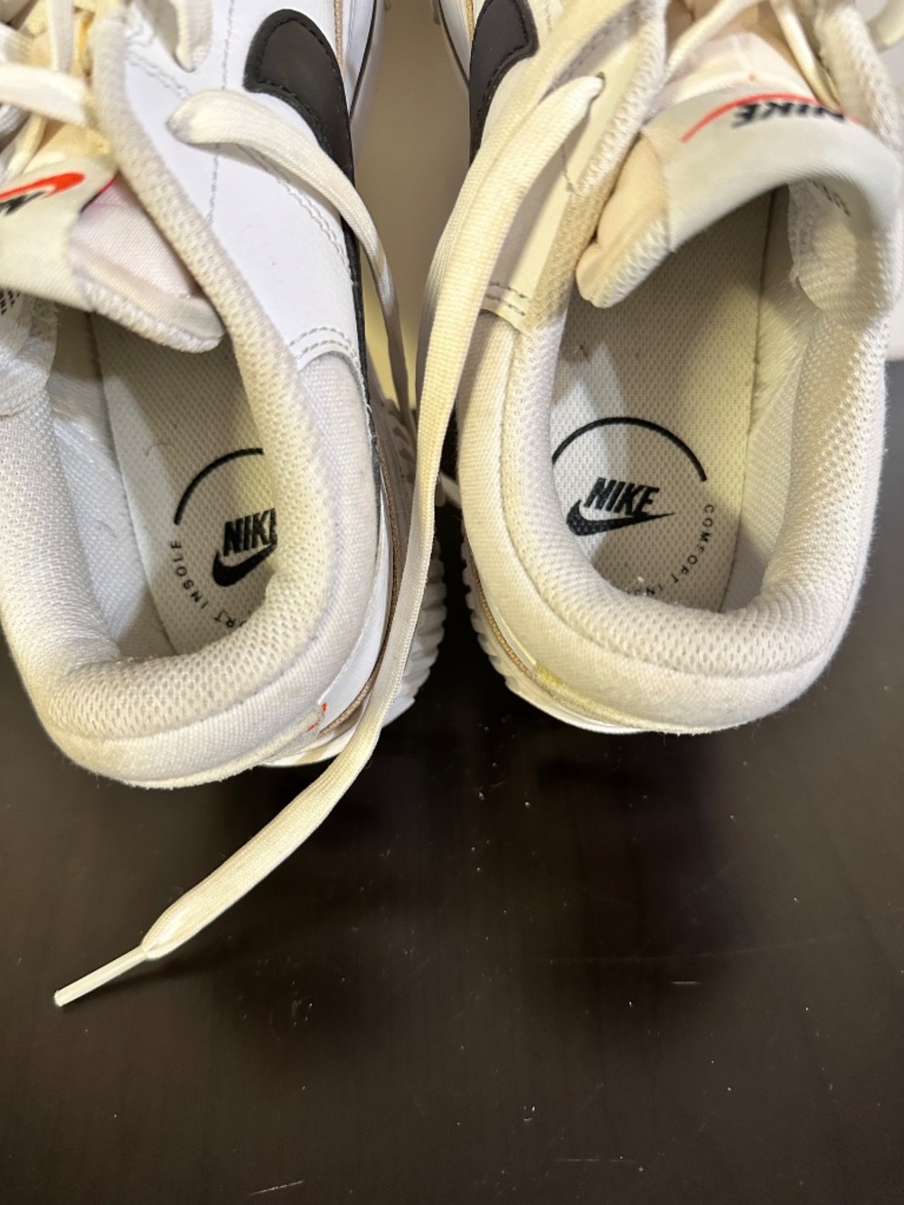 Nike Court Legacy Lift sneakers feature a prominent platform sole and a white le - Picture 6 of 7
